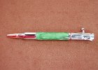 Bolt Action Pen  This bolt action pen is done is Chrome and Lava Silk Emerald